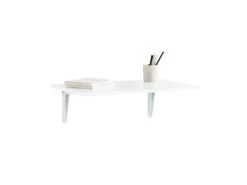 Table Murale Rabattable En Bois Table De Cuisine Table Enfant Bureau L60×P40cm Blanc, FWT21-W