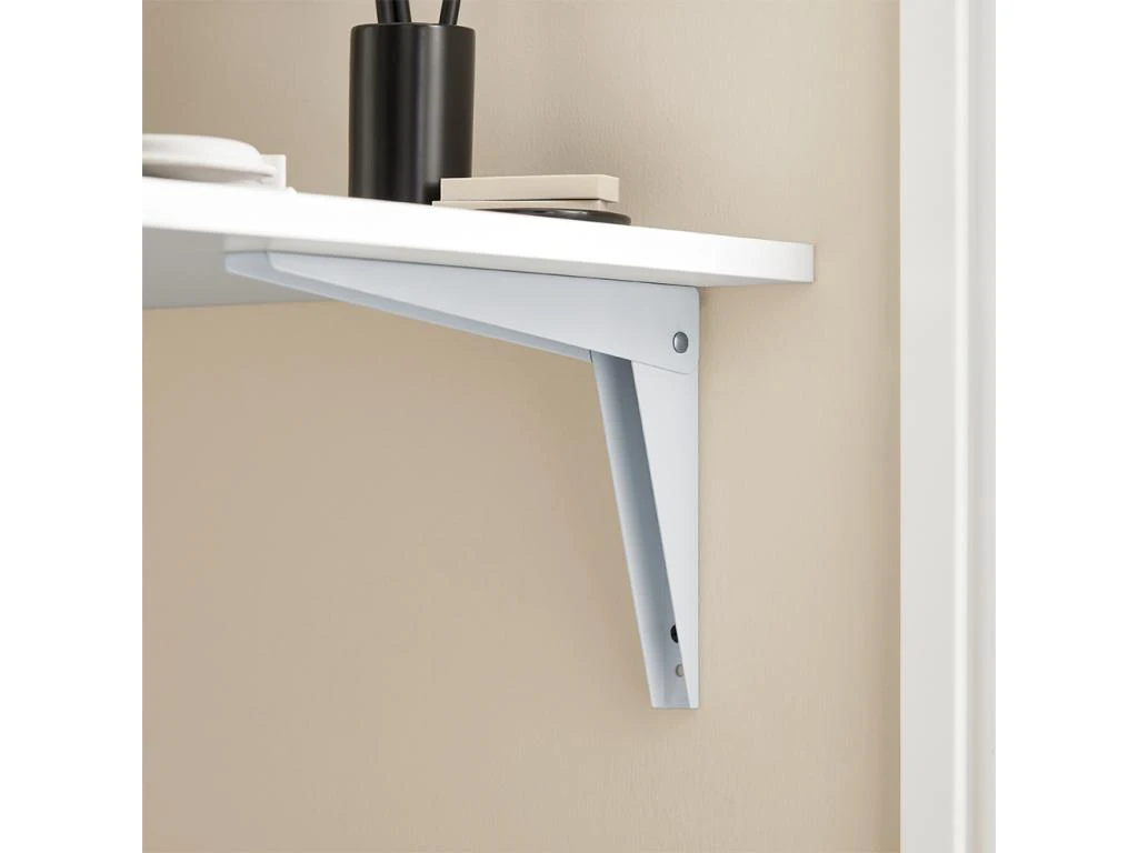 Table Murale Rabattable En Bois Table De Cuisine Table Enfant Bureau L60×P40cm Blanc, FWT21-W – Image 3