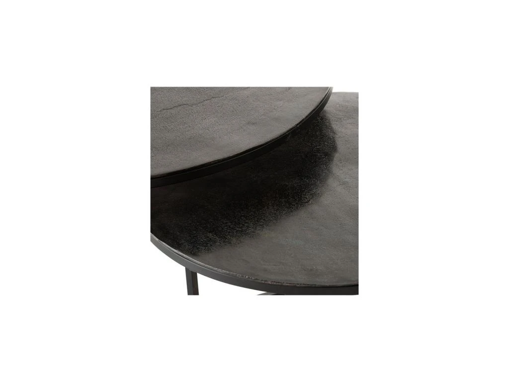 Tables Gigognes Rondes Métal Noir - ZANDVORT – Image 6