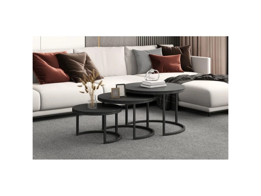 Table Basse Collection ARNOLD Noir. – Image 2