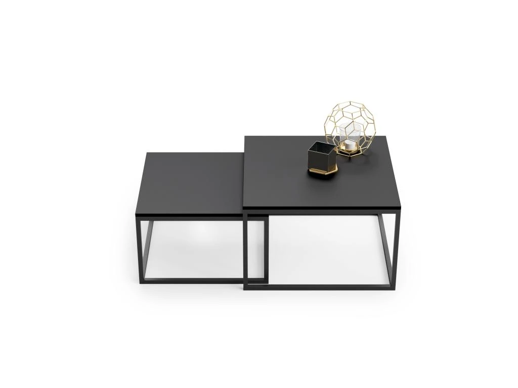 Table Basse Double TWIN - Noir