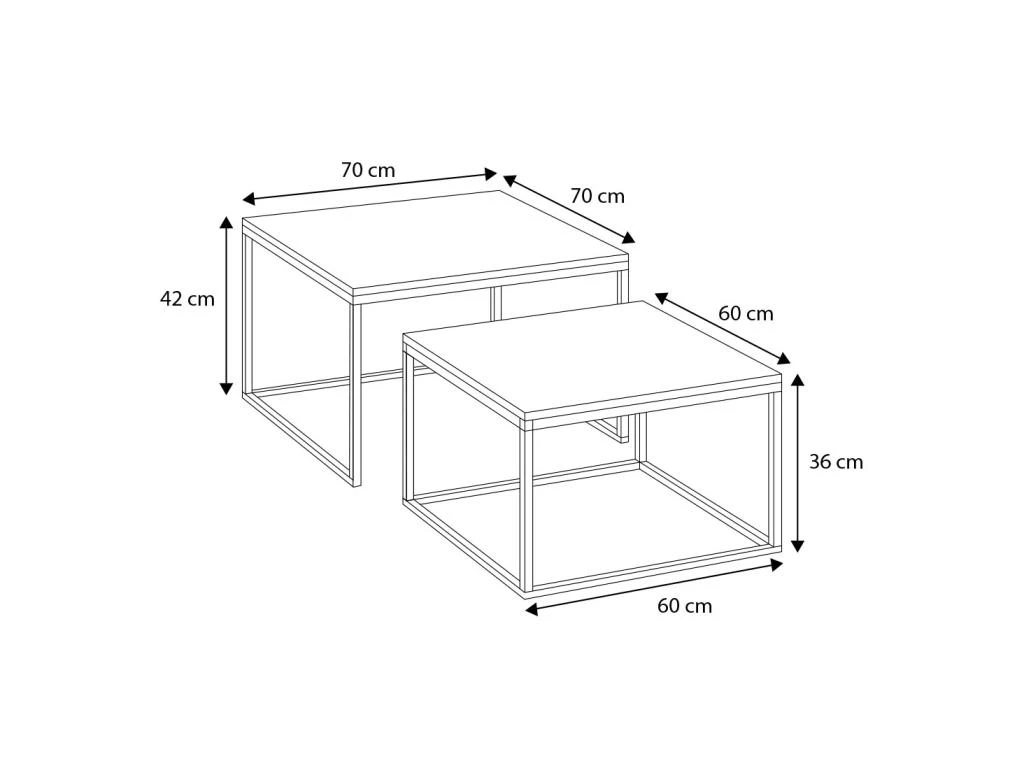 Table Basse Double TWIN - Noir – Image 4