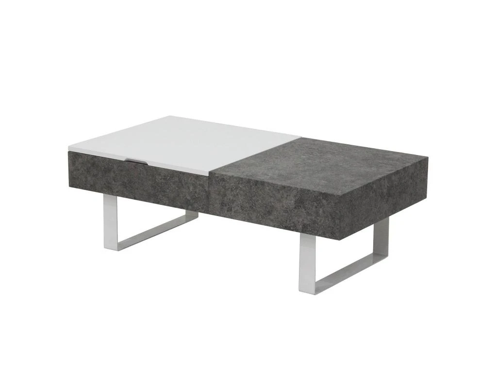 Table Basse Relevable Polly Effet Béton – Image 3