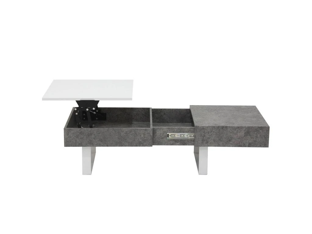 Table Basse Relevable Polly Effet Béton – Image 5