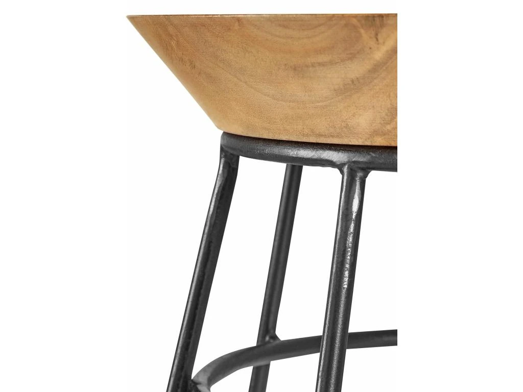 Table D'appoint Shalini Marron Gris – Image 3