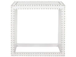 Table D'appoint Blanc 40 X 60 X 59.94 Cm - Verena