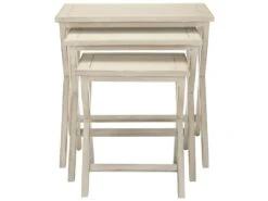 Table D'appoint Blanc 42 X 62 X 54.1 Cm - Irine