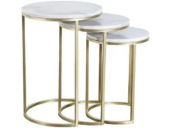 Tables D'appoint Gigognes Marbre Tria
