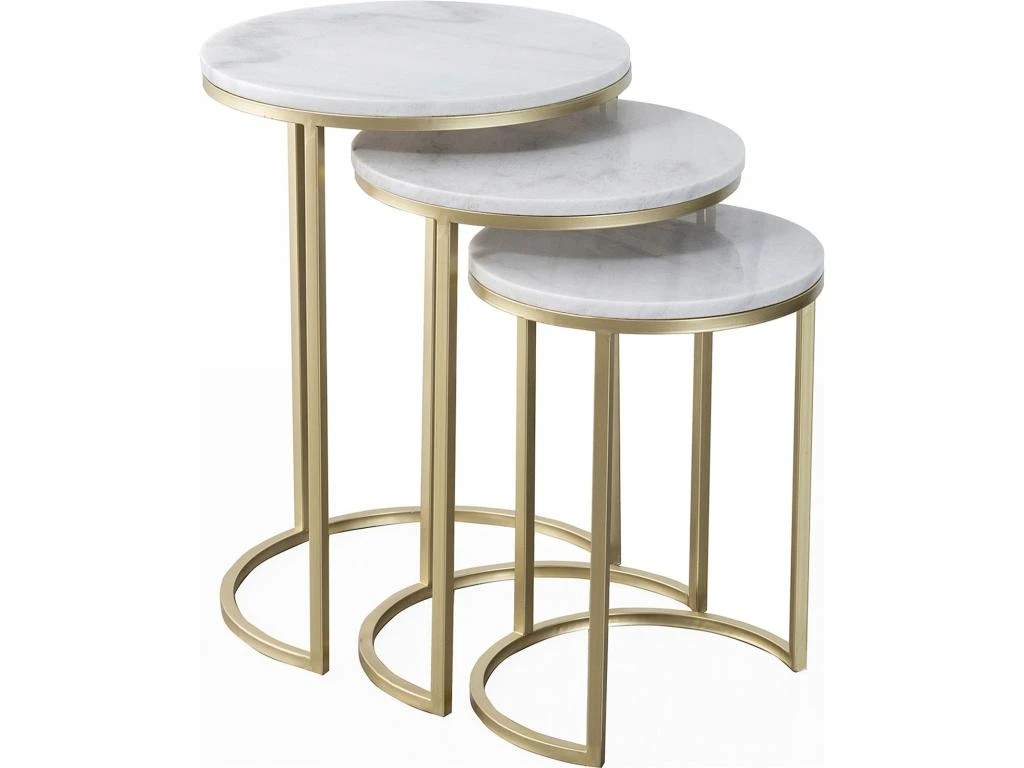 Tables D'appoint Gigognes Marbre Tria – Image 3