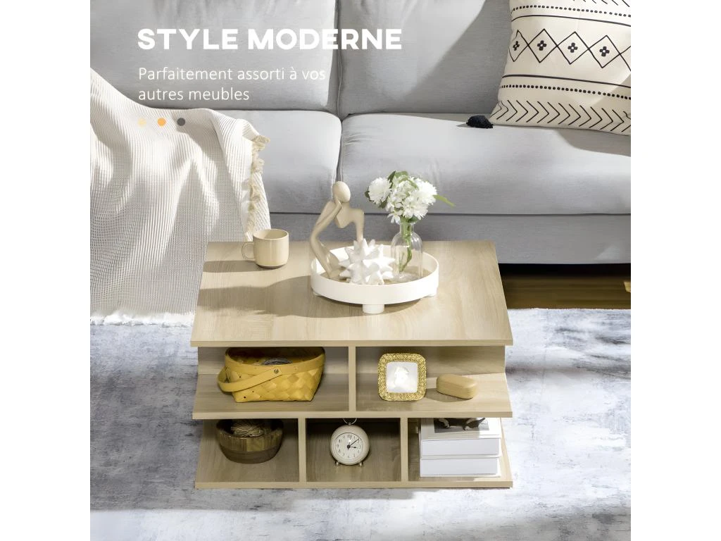 Table Basse TIRAJANA Aspect Chêne Clair – Image 4