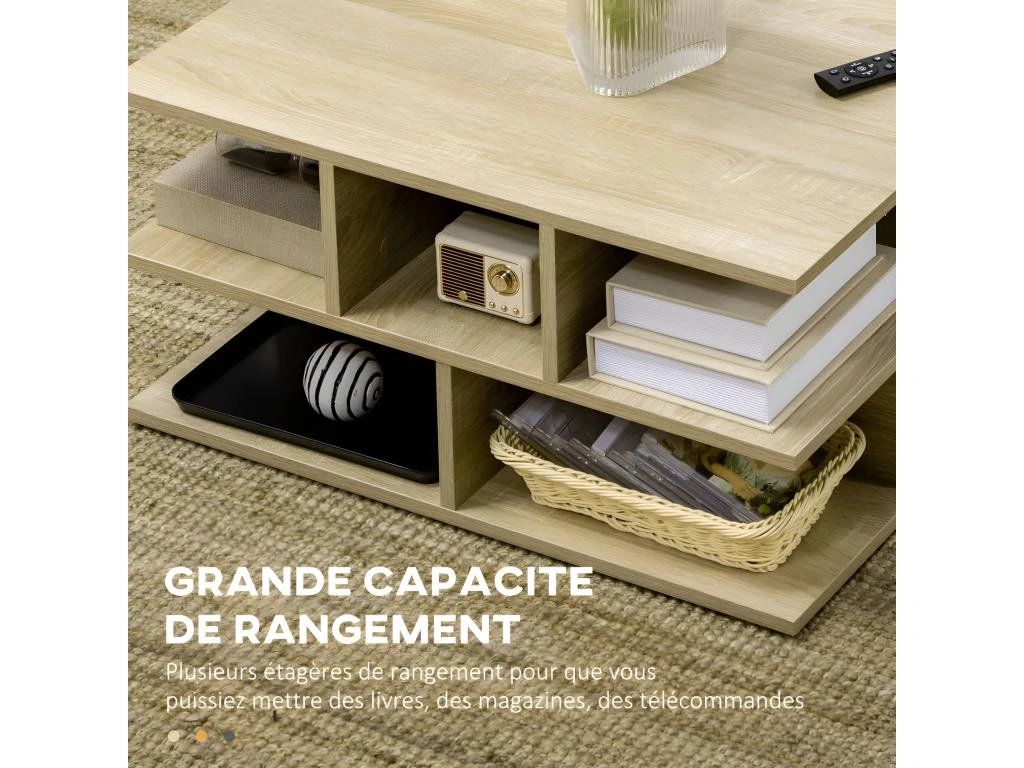 Table Basse TIRAJANA Aspect Chêne Clair – Image 5