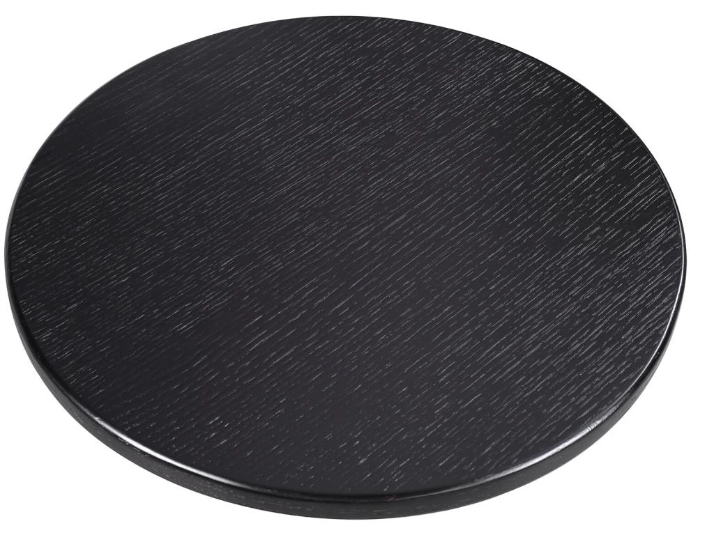 Table D'Appoint En Bois Et Métal Ronde Big Oslo Pärumm Noir Ø50x53 Cm – Image 5