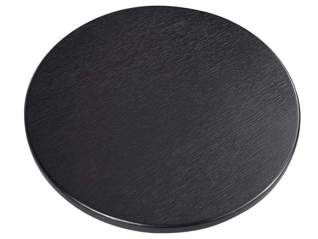 Table D'Appoint En Bois Et Métal Ronde Oslo Pärumm Noir Ø45x45 Cm – Image 5