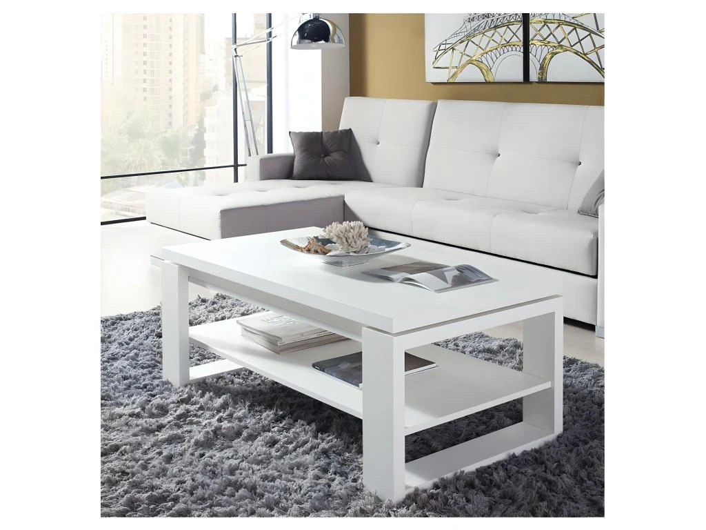 Table Basse Blanche Relevable - REENA