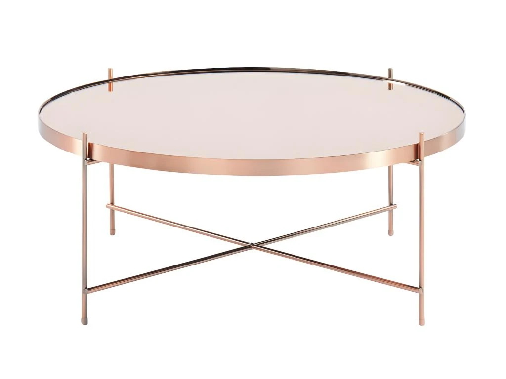 Table Basse MARCIA - Miroir & Métal - Cuivré – Image 2