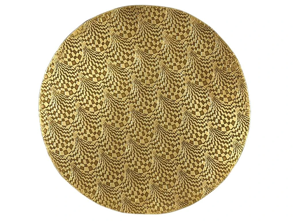 Tables Basses Gigognes BELAMI - Motifs Sculptés - Métal - Coloris : Doré Et Pieds Noirs – Image 3