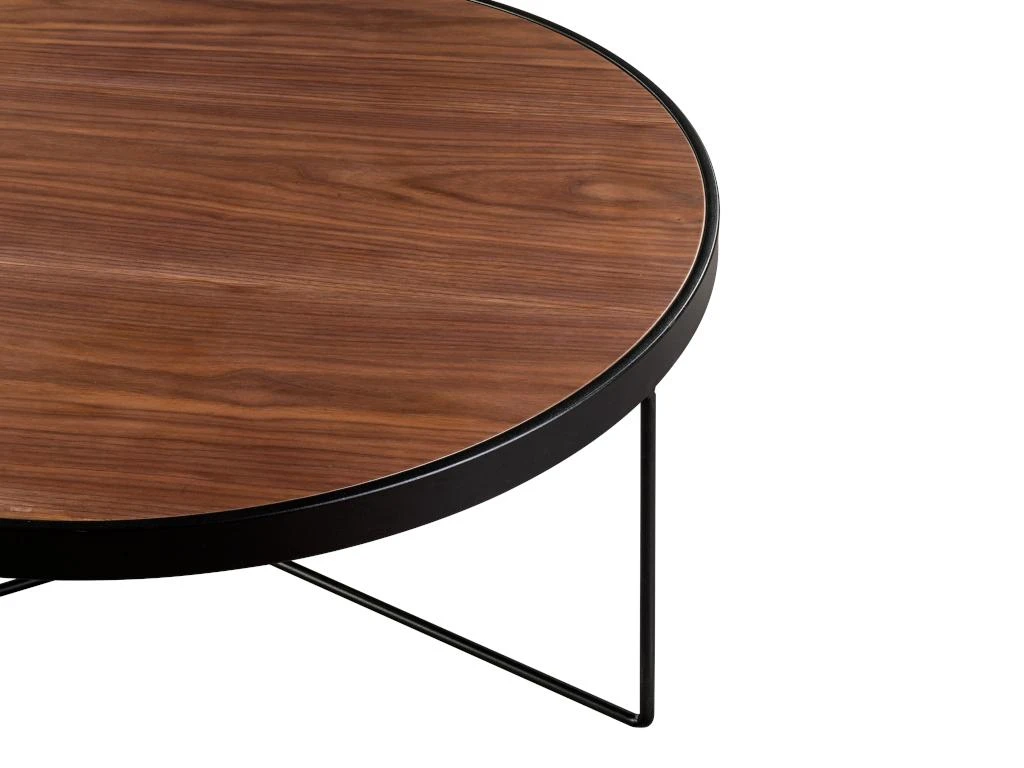 Tables Basses Gigognes MAMIA - MDF Et Acier - Noyer – Image 9