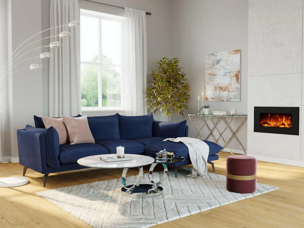 Table Basse Avec Plateaux Pivotants - Céramique, Verre Trempé Et Métal - Effet Marbre Blanc - JOLINE – Image 10