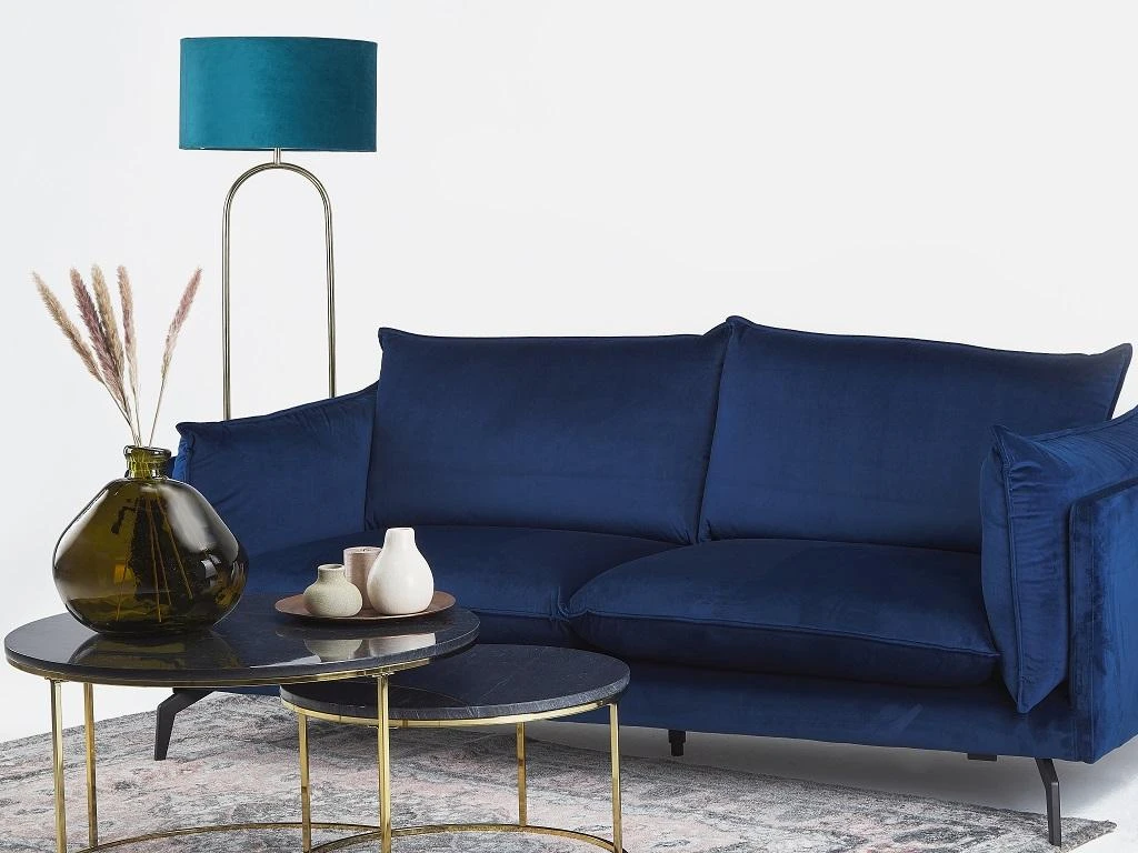 Tables Basses Gigognes ANGELA De Pascal MORABITO - Marbre Noir Et Métal Doré – Image 11