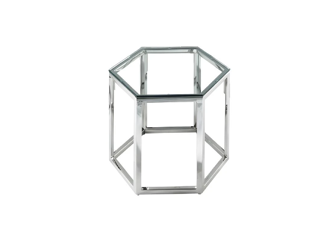 Table Basse - Verre Trempé Et Acier - Doré - GALADRIEL De Pascal MORABITO – Image 8