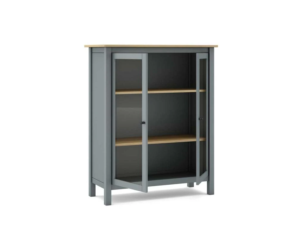 Vitrine 2 Portes Kaki/Bois - VOLCAN – Image 2